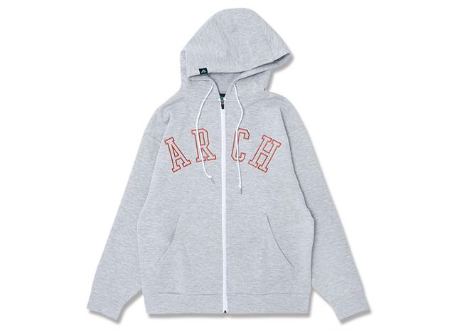 Arch college logo sweat zip parka 