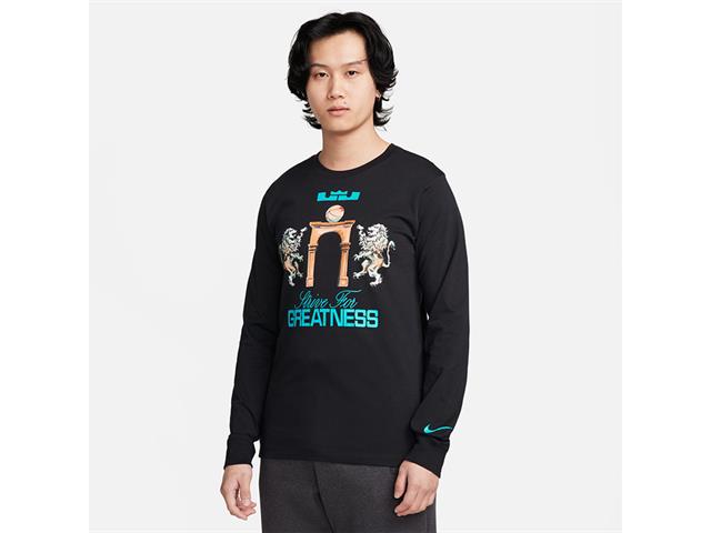 AS LBJ M NK TEE LS SP24 BLACK(010)